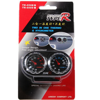 TYPE-R 二合一温度计+湿度计TR-050A（黑）